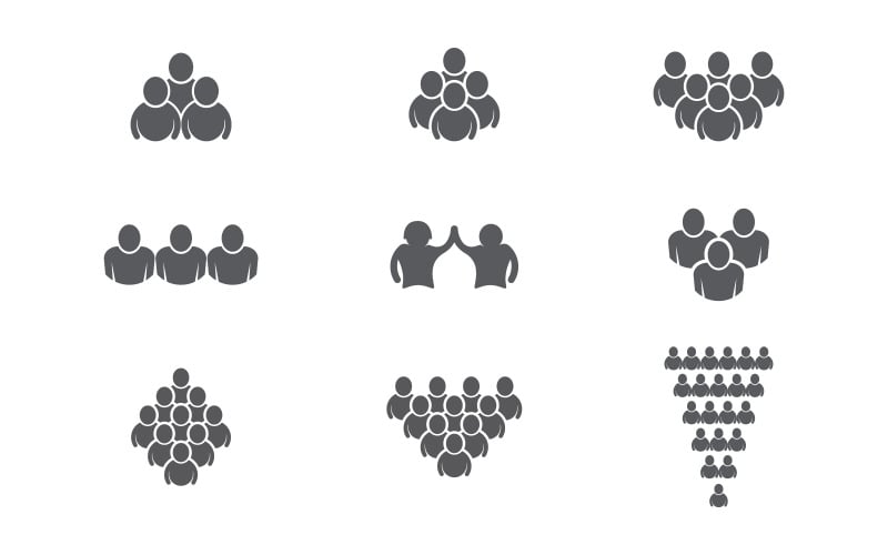 Progettazione del logo sociale e della rete del gruppo di assistenza umana v1.1