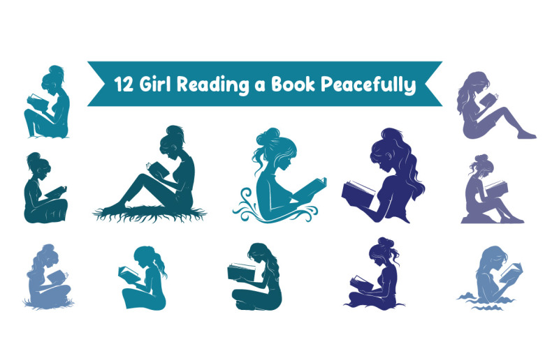 12 Menina lendo um livro pacificamente