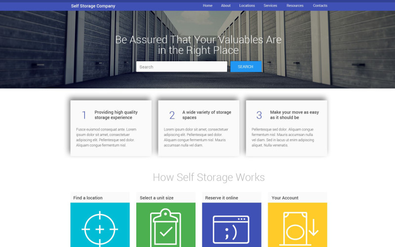 仓储设施网站模板