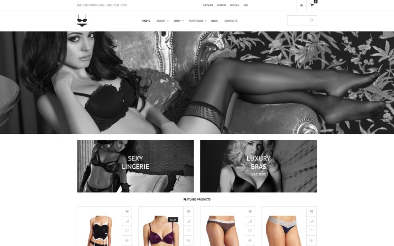 интимная одежда тема woocommerce