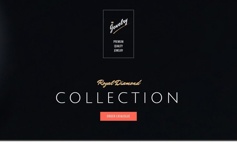 ювелирный адаптивный шаблон целевой страницы