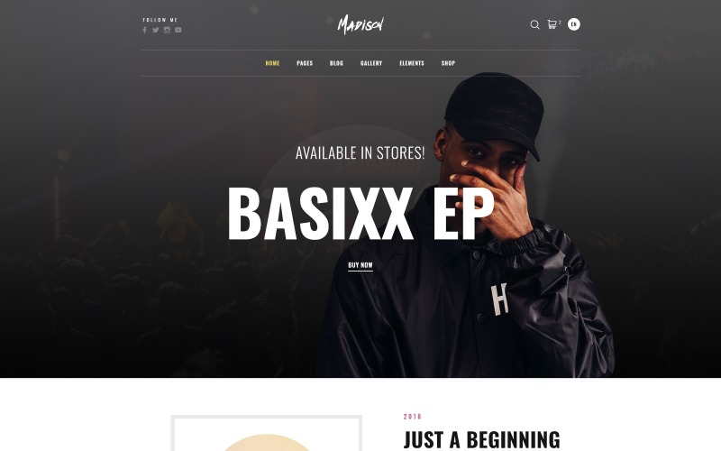 музыкальная группа многостраничный современный html шаблон сайта