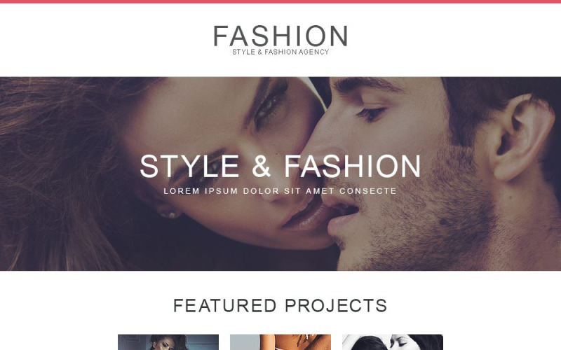 адаптивный шаблон информационного бюллетеня модельного агентства