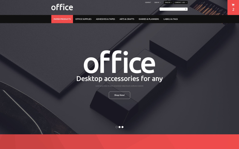 тема office prestashop