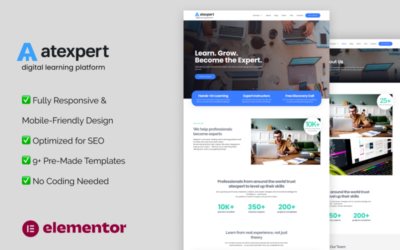 Atexpert Elementor Şablon Seti