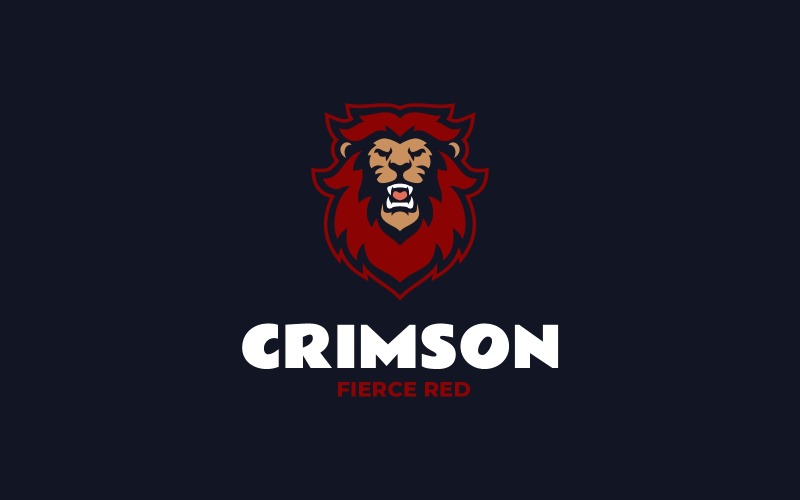 Designvorlage für das E-Sport-Löwenlogo