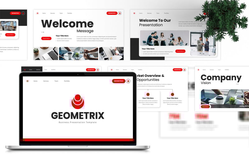 Geometrix - Business-PowerPoint-Vorlage