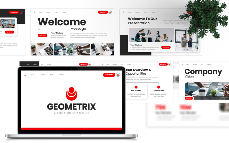 Geometrix - Modello di Google Slides aziendale