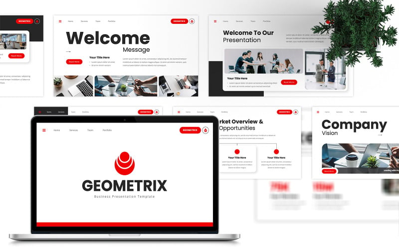 Geometrix – Szablon PowerPoint dla firm