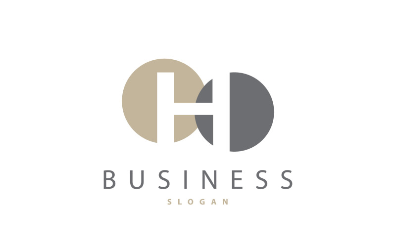 Minimalistisch logo met de letter H V10