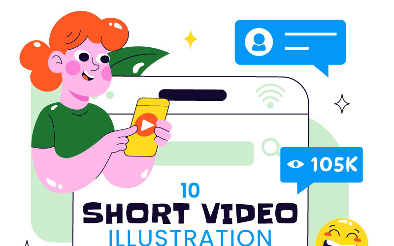 10 brevi video e illustrazioni di reel
