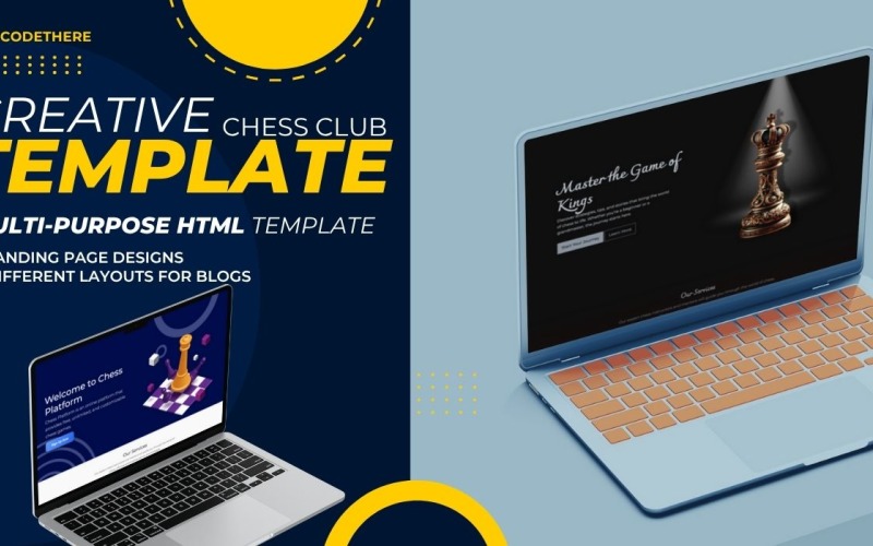 Mastermind 国际象棋俱乐部：现代且完全响应的 HTML 模板