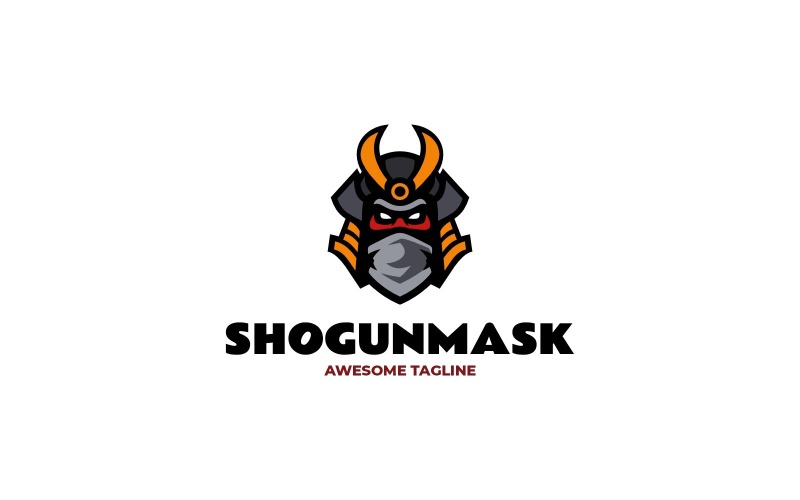 Projekt logo maskotki wojownika