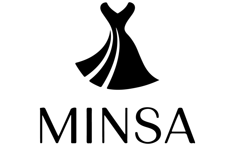 Minimalistický a elegantní design loga pro značku dámského oblečení