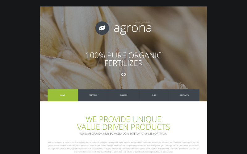 сельскохозяйственная компания joomla шаблон