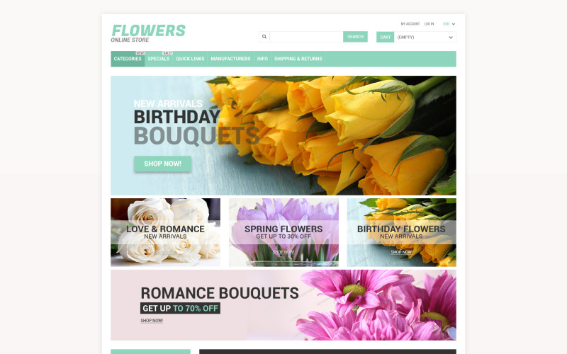 Amostra grátis ZenCart 1.5.x Responsivo Template ZenCart Template