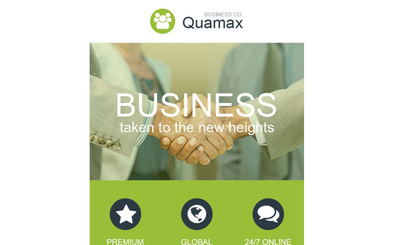 отзывчивый шаблон информационного бюллетеня для бизнеса и услуг