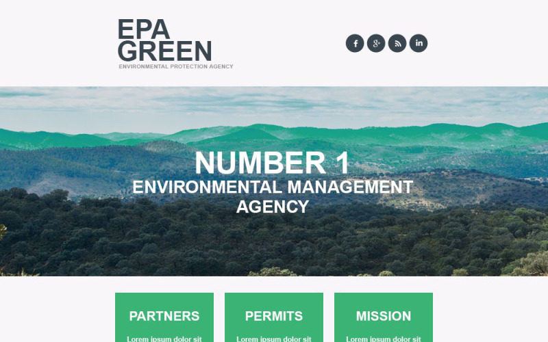 Environmental Responsive Newsletter Template
