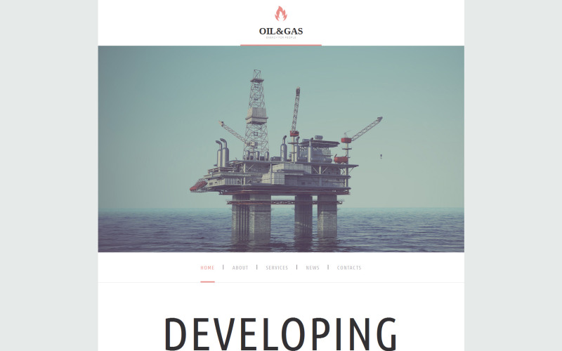 шаблон gas &amp; oil moto cms 3