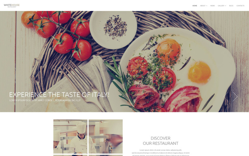 Modello Drupal di cucina italiana