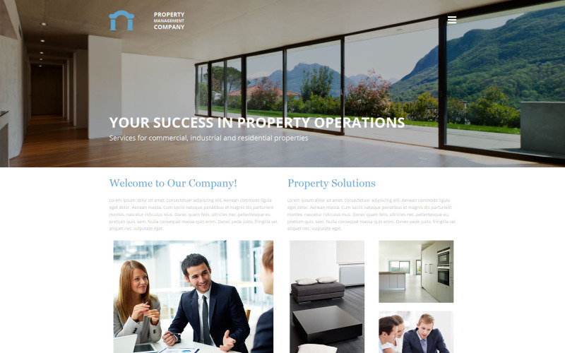управление недвижимостью moto cms 3 шаблон