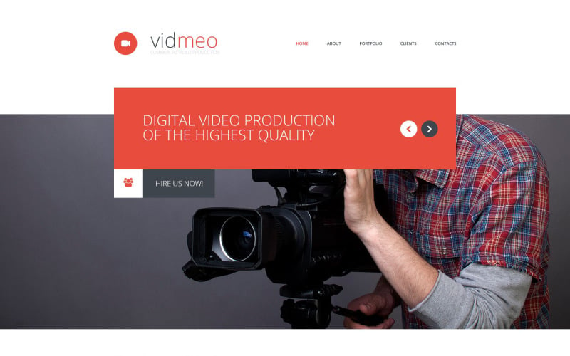 Solutions for Video Studio Website Template