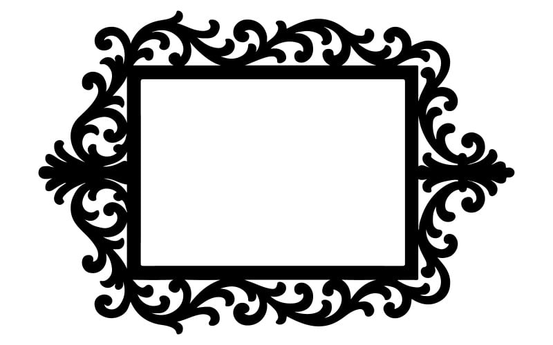 Rám silueta umění ilustrace