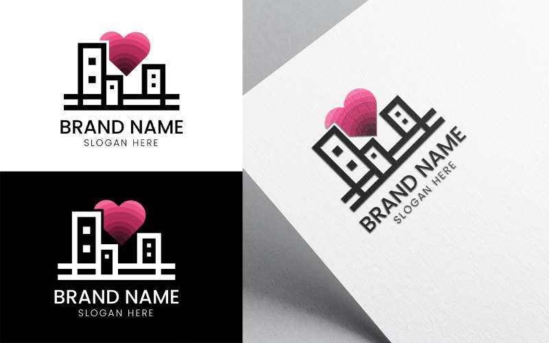 Logo für Immobiliengebäude „Love or Heart“