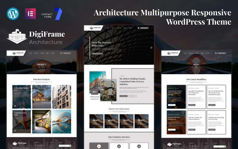 Digiframe – Architectuur & Interieurontwerp WordPress Elementor Thema