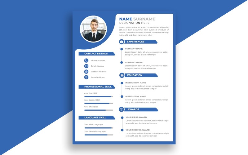 Kreatywny szablon CV Wersja 5