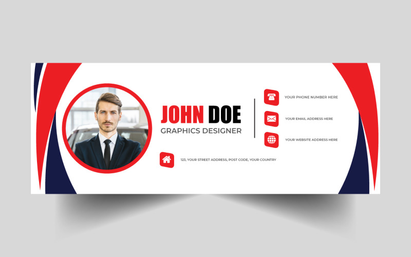 Vorlage für Unternehmens-E-Mail-Signaturen Ver-7