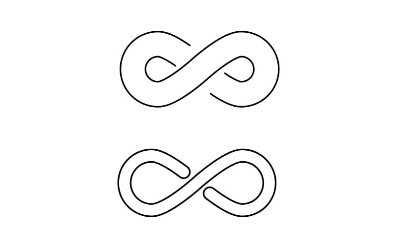 Infinity Concept Design Vektor ikon illustration Logotypmall v3.1
