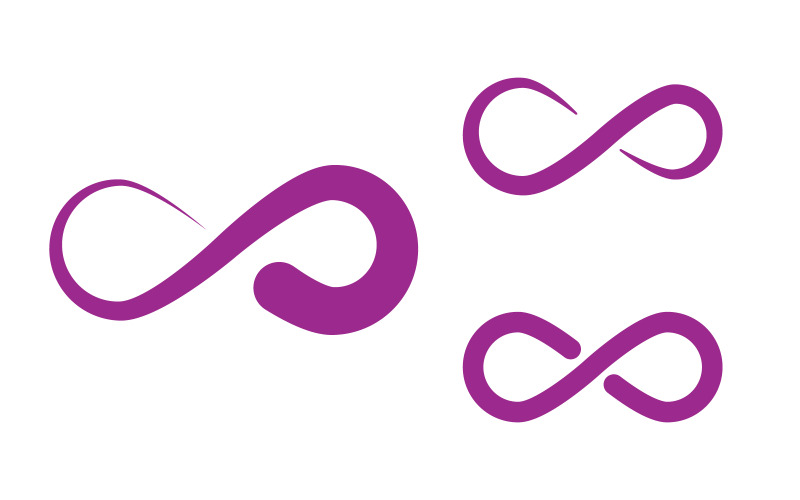 Infinity Concept Design Vektor ikon illustration Logotypmall v3.6