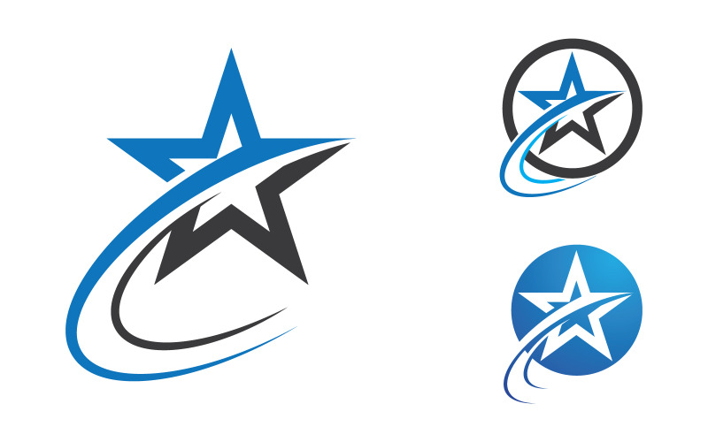 Star speed koncept logotyp ikon illustration designmall v3.1