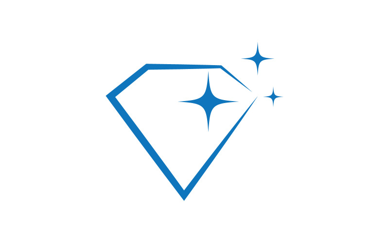 Luksusowa biżuteria Ikona diamentu Logo ilustracja wektorowa v3.5