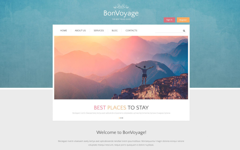 шаблон bonvoyage drupal
