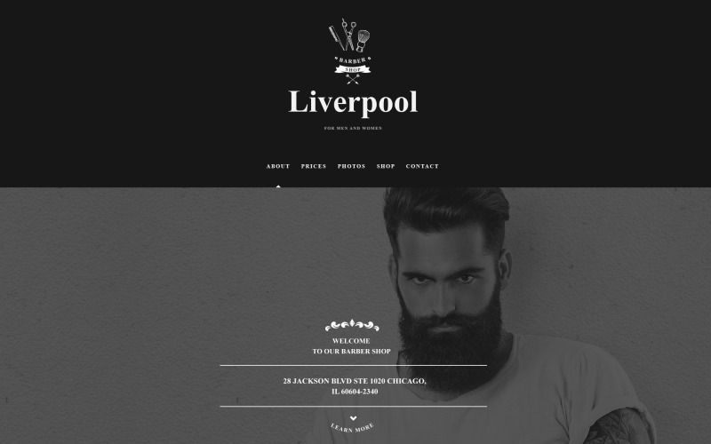 парикмахерская muse шаблон