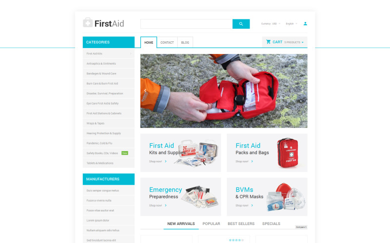Healthcare Essentials Store PrestaShop-thema