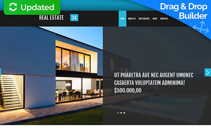 Real Estate Agency Moto CMS 3 Template