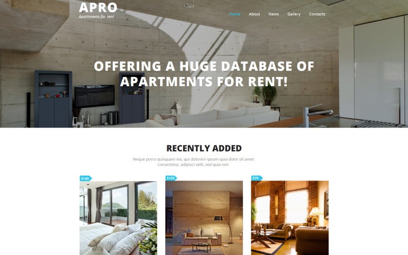 Real Estate Agency Moto CMS 3 Template