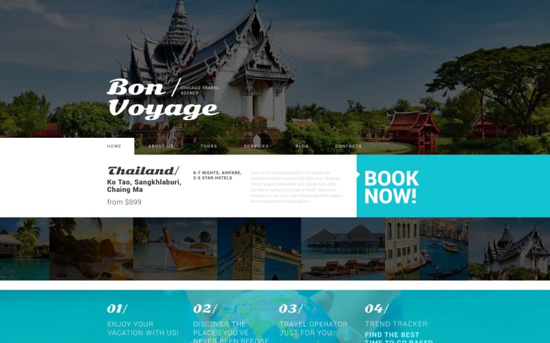 услуги туроператора тема wordpress