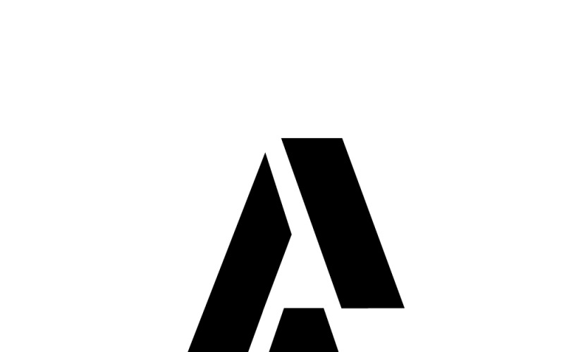 Logotipo moderno da letra A: Design elegante de monograma para branding