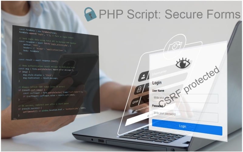 PHP skript: Štít přihlašovacího formuláře CSRF