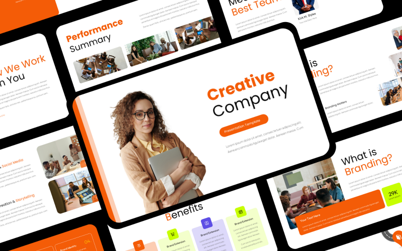 Presentazione PowerPoint di un'azienda creativa