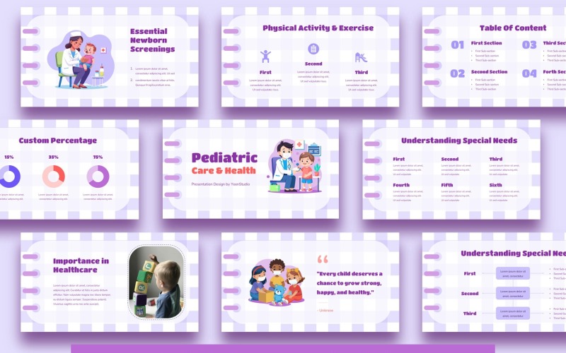 Шаблон педіатричних Google Slides