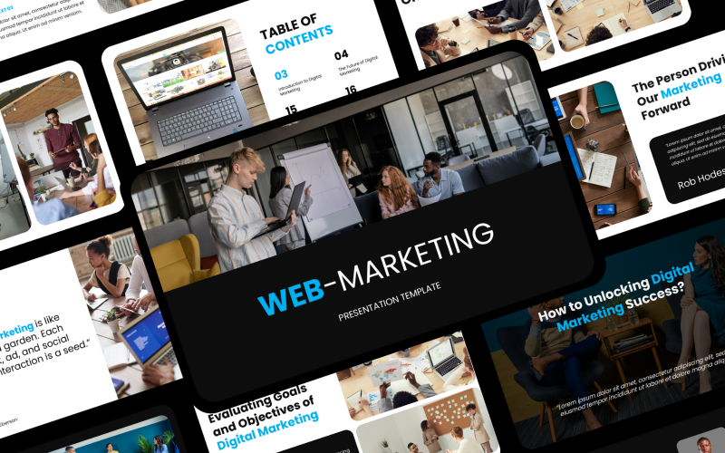 Web - PowerPoint-presentatie over digitale marketing
