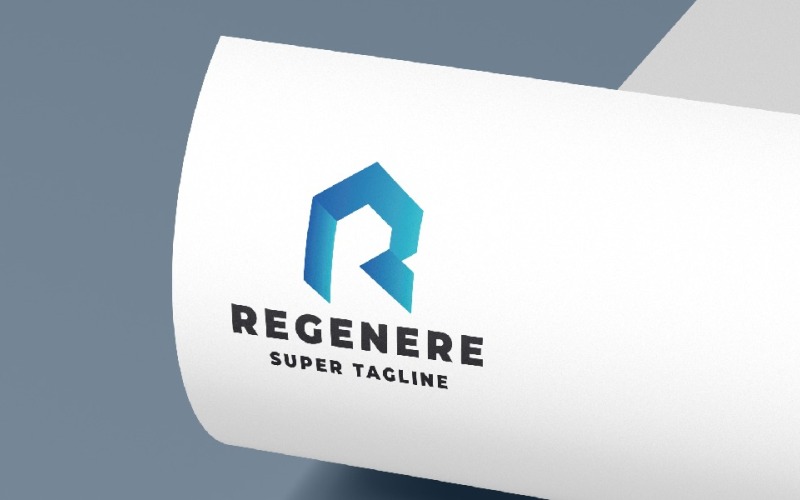 Regenere 字母 R 徽标模板