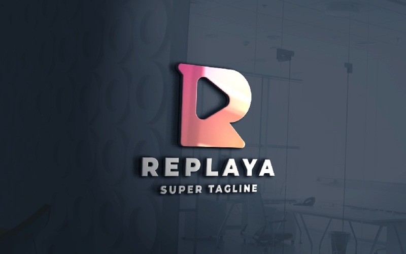 Replaya Letter R Logo Sjabloon