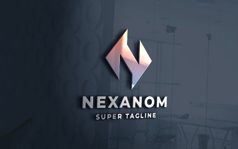 Šablona loga Nexanom písmene N