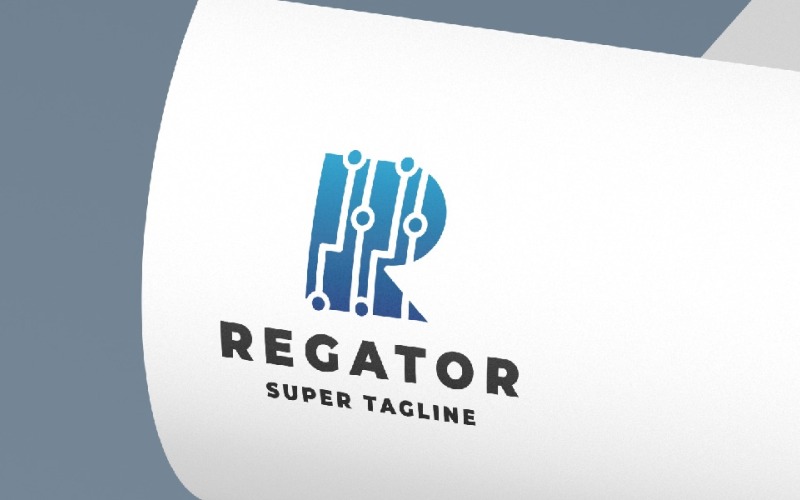 Šablona loga Regator písmeno R
